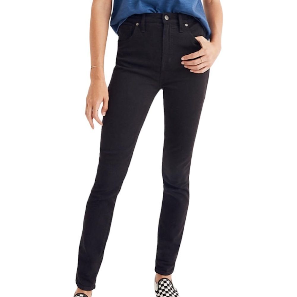 Madewell Women’s High Rise Black Skinny Jeans 24 NWT
